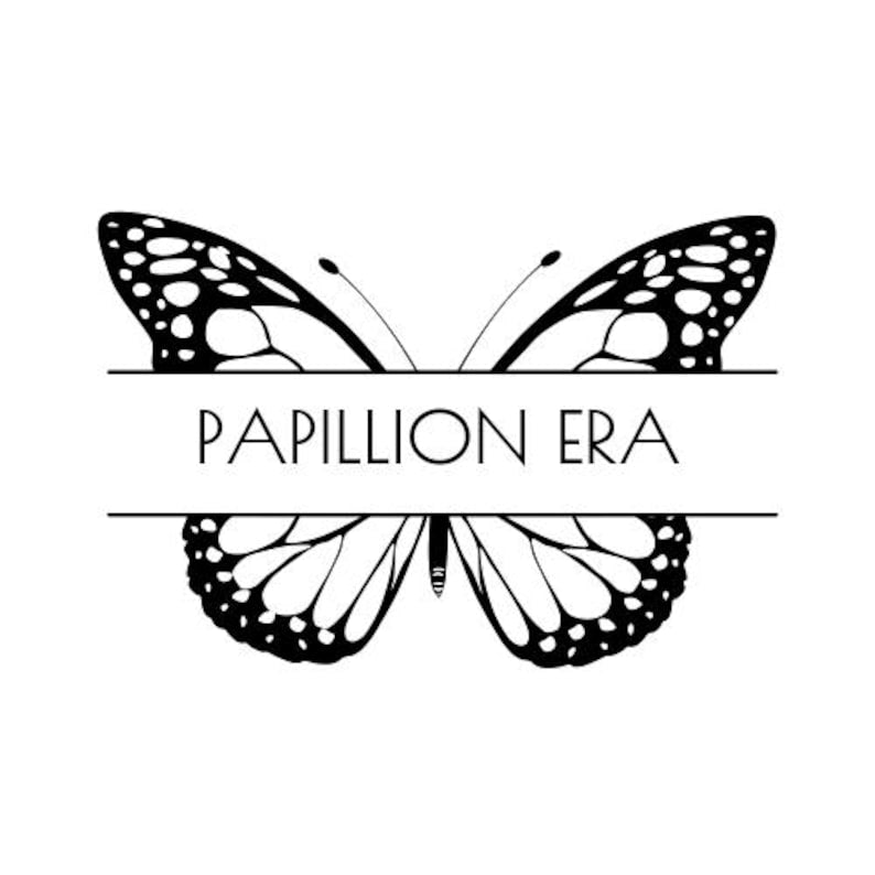 Butterfly logo with 'Papillion Era' text on a white background