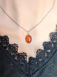 Handmade Carnelian Necklace | Boho Gemstone Pendant, Healing Crystal