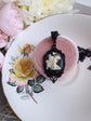 Black Fairy Cameo Necklace, Woodland Fae Pendant, Gothic Jewelry