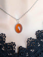 Handmade Carnelian Necklace | Boho Gemstone Pendant, Healing Crystal