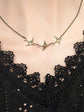 Collier Hirondelle Argentée | Pendentif Trois Oiseaux, Bijoux Minimalistes