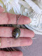 Oval Dragon’s Blood Jasper Necklace | Boho Gemstone Pendant Jewelry