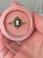 Antiqued Gold Cameo Ring, Adjustable Victorian Style Jewelry