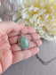 Aventurine Necklace, Green Gemstone Lacy Pendant, Boho Crystal Jewelry