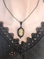 Gothic Sepia Cameo Necklace: Victorian Steampunk Jewelry