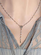 Rainbow Moonstone Y Necklace: Gothic Rosary Bead Choker