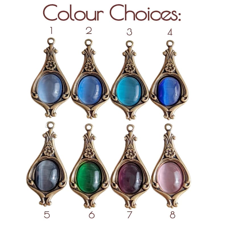 Victorian Green Dangle Earrings – Emerald Cats Eye, Vintage Style