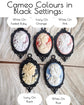 Goddess Cameo Statement Earrings: Silver Finish, Victorian Style