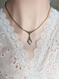 Yellow Rose Pendant, Art Nouveau Necklace, Vintage-Inspired Floral Jewelry