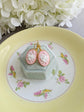 Pink Rose Cameo Leverback Earrings: Victorian Style Floral Jewelry