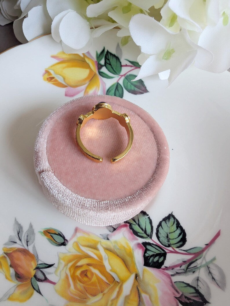 Medieval Costume Ring, Historical Renaissance Adjustable Jewelry