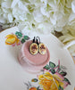 Vintage Rose Earrings, Pink Floral Lever Backs in Brass, Silver or Matte Black