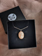Gold Cameo Necklace, Dainty Blue Portrait Pendant, Vintage Style Handmade Jewelry
