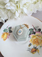 Blue Rose Necklace, Vintage Floral Pendant, Historical Costume Jewelry