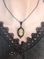 Gothic Sepia Cameo Necklace: Victorian Steampunk Jewelry