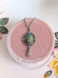 Collier Scarabée | Pendentif Feuille d'Argent Oxydé | Bijoux Art Déco Égyptiens