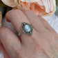Cameo Ring Carnelian Lady in Golden Brass, Victorian Jewelry, Adjustable