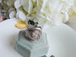 Silver Spoon Bee Ring, Adjustable Boho Cottagecore Jewelry