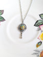 Collier Scarabée | Pendentif Feuille d'Argent Oxydé | Bijoux Art Déco Égyptiens