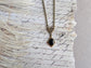 Collier Art Déco Onyx | Pendentif Vintage Gothique Pierre Noire, Fait Main