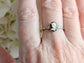 Cameo Ring with Cubic Zirconia, Sterling Silver Jewelry, Adjustable Size