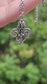 Pewter Fleur De Lis Necklace: French Themed Mardi Gras Jewelry