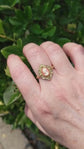 Victorian Style Cameo Ring, Antique Replica, Adjustable Brass