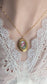 Golden Floral Locket Necklace: Vintage Inspired Photo Keepsake