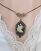 Woodland Fairy Pendant, Kneeling Fae Necklace, Fairycore Jewelry