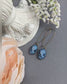 Blue Cameo Victorian Earrings: Romantic Vintage Style Jewelry