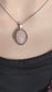Rose Quartz Necklace | Antique Silver Pendant, Handmade Jewelry