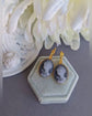 Blue Cameo Lever Back Earrings: Vintage Style Portrait Jewelry