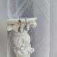 Blue Cameo Earrings: Silver Victorian Style Jewelry, Something Blue