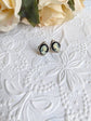 Art Deco Cameo Post Earrings - Vintage Style Hypoallergenic Stainless Steel Studs