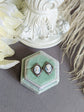 Art Deco Cameo Post Earrings - Vintage Style Hypoallergenic Stainless Steel Studs