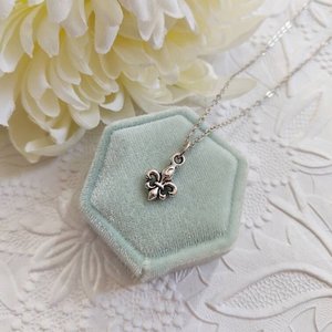 Tiny Fleur De Lis Necklace, Mardi Gras French Pendant, French Canadian Jewelry Gift for Her