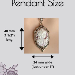 Victorian Cameo Necklace, Vintage Style Cameo Jewelry