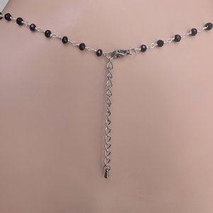 Victorian Hand Necklace, Gothic Jewelry, Black Goth Wedding, Retro Vintage Style, Rosary Bead Gift for Her, Girlfriend Gift