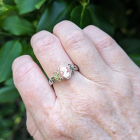 Carnelian Cameo ring, 925 Sterling Silver adjustable cameo ring, antique replica cameo jewelry, Victorian jewelry gift for anniversary